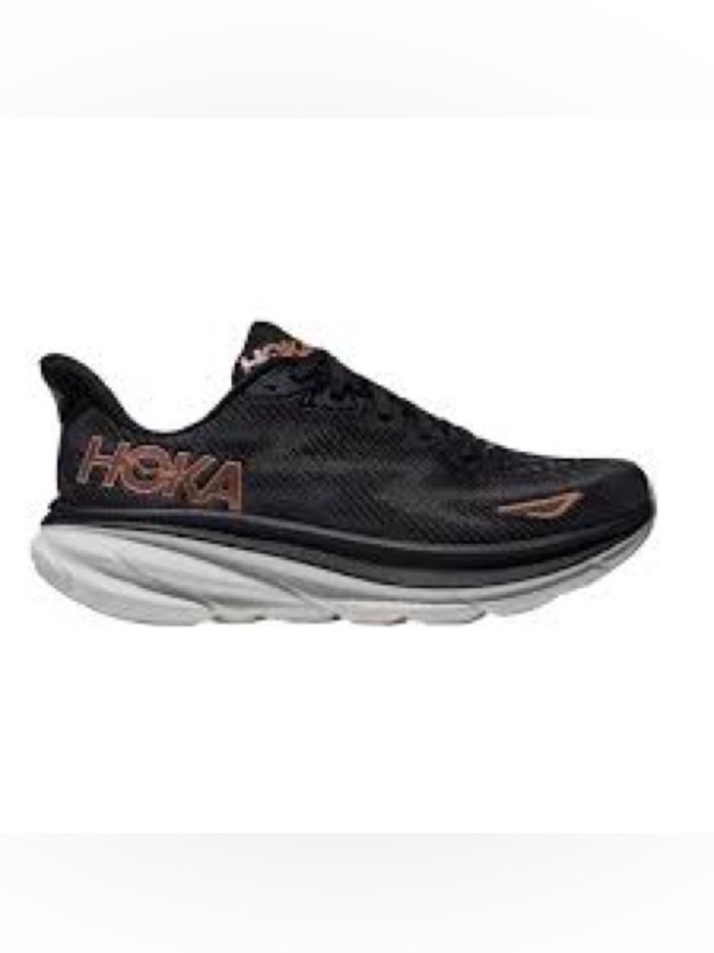 Hoka Women's Black with Rose Accent Running Shoe size 8B